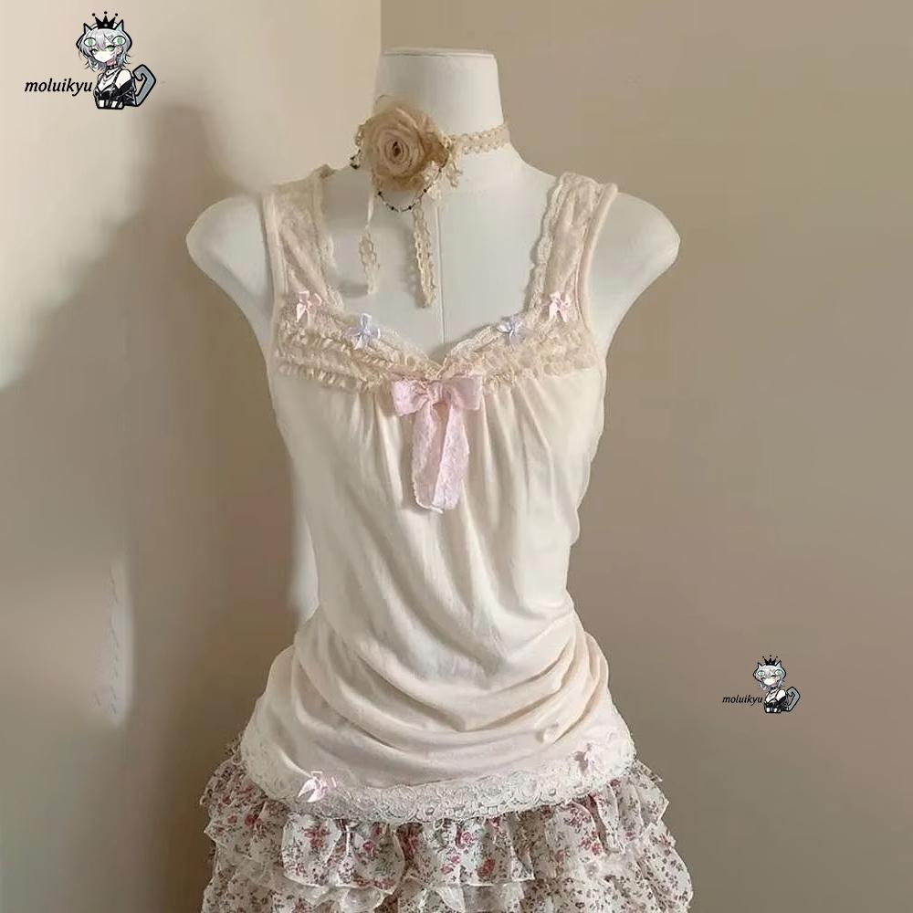Women Y2K 2Pcs Outfit Set Lace - Cami Top Lace review and price